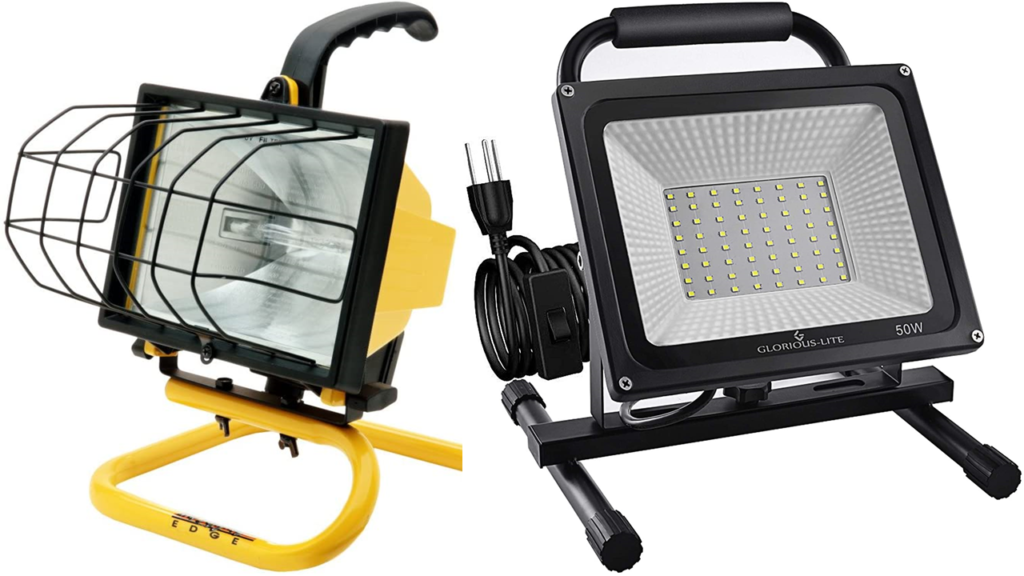 Legacy vs. LED light
Portable lighting