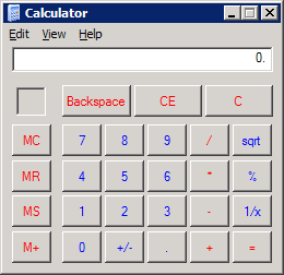 Windows 95 Calculator
