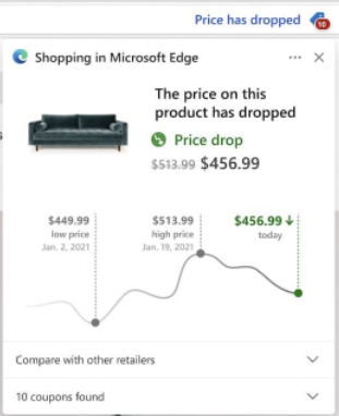 Microsoft Edge price history