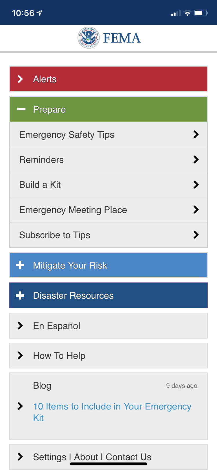 FEMA app PREAPRE